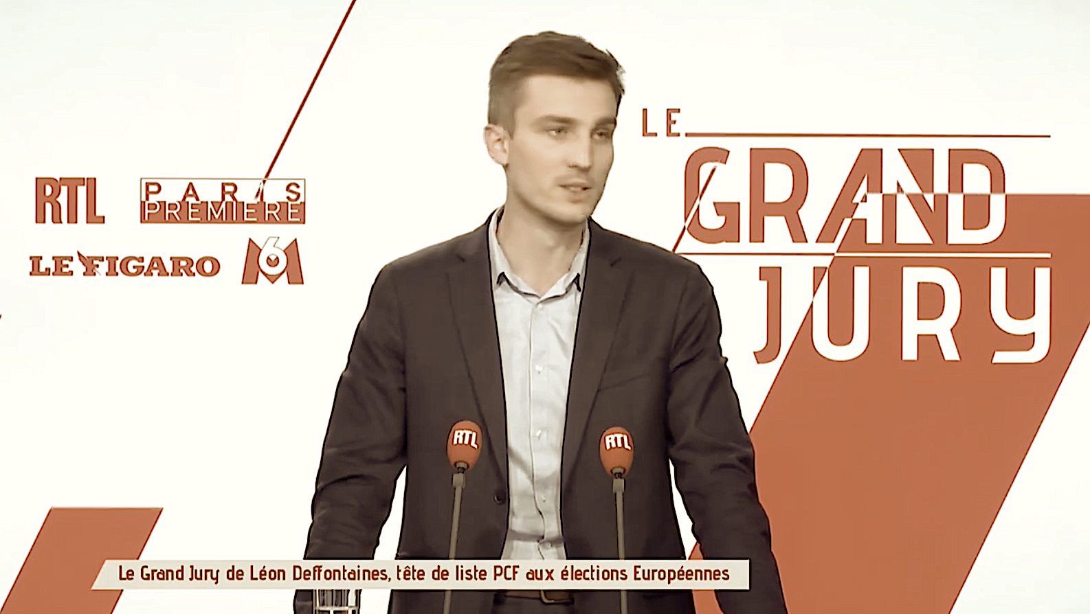 Léon Deffontaines mai 2024 Le Grand Jury RTL - Photo ScreenX