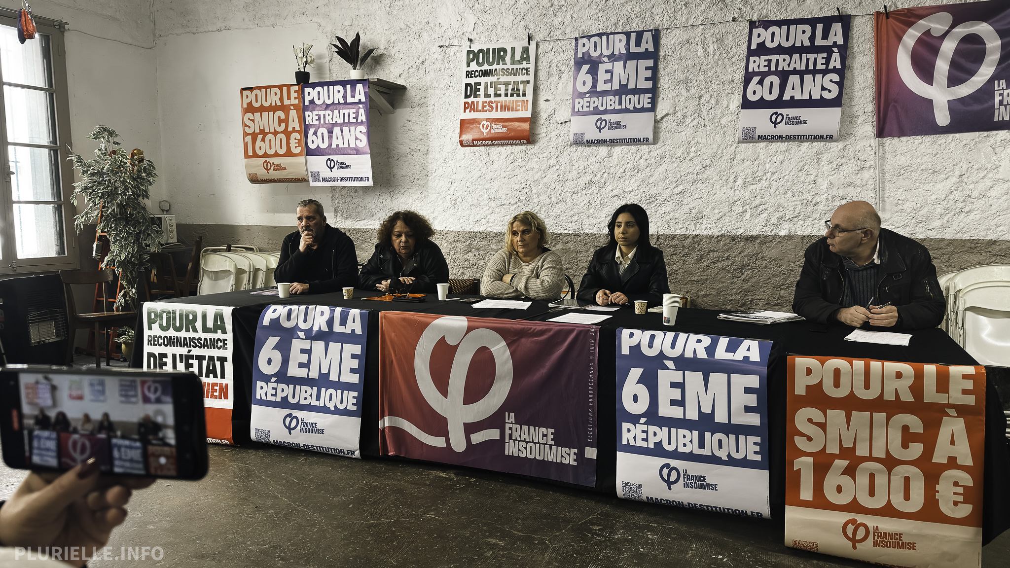 Béziers conférence de presse LFI Municipales 2026 - Photo - JP Vallespir