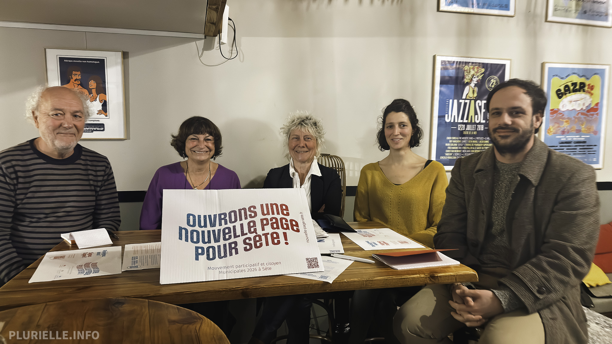 Conférence de presse Nouvelle Page Pour Sète février 2025 - Photo - PLURIELLE INFO