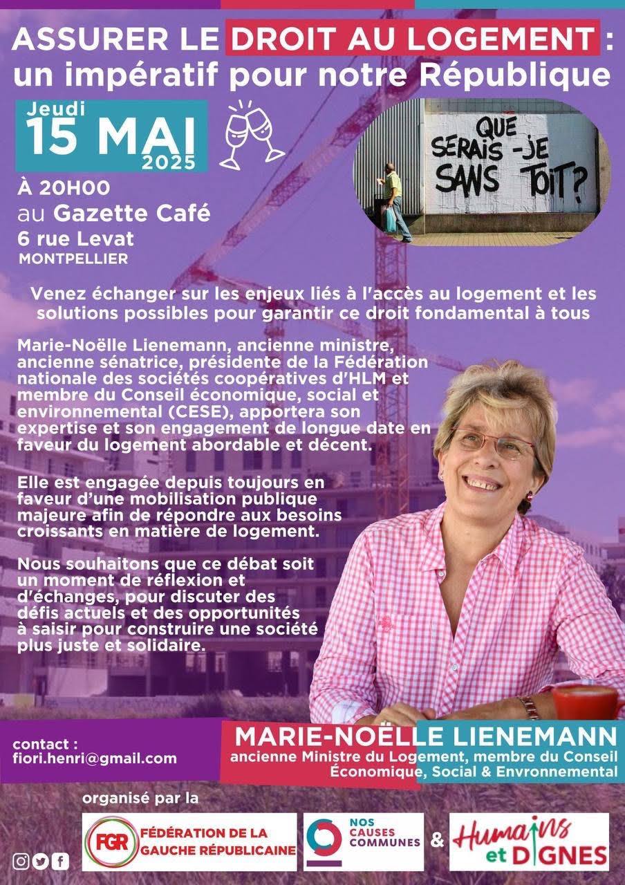 Affiche 15 mai Marie-Noëlle Lienemann