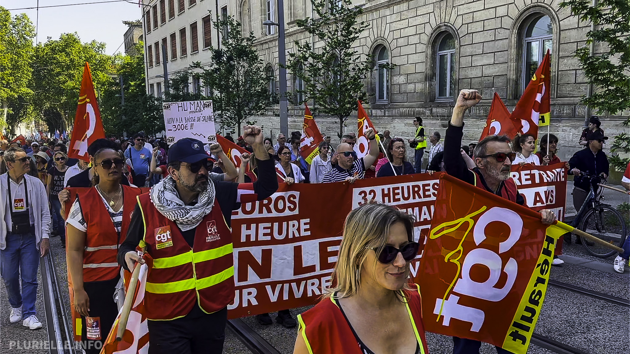 Manifestation du 1er mai à Montpellier - Photo - JP Vallespir