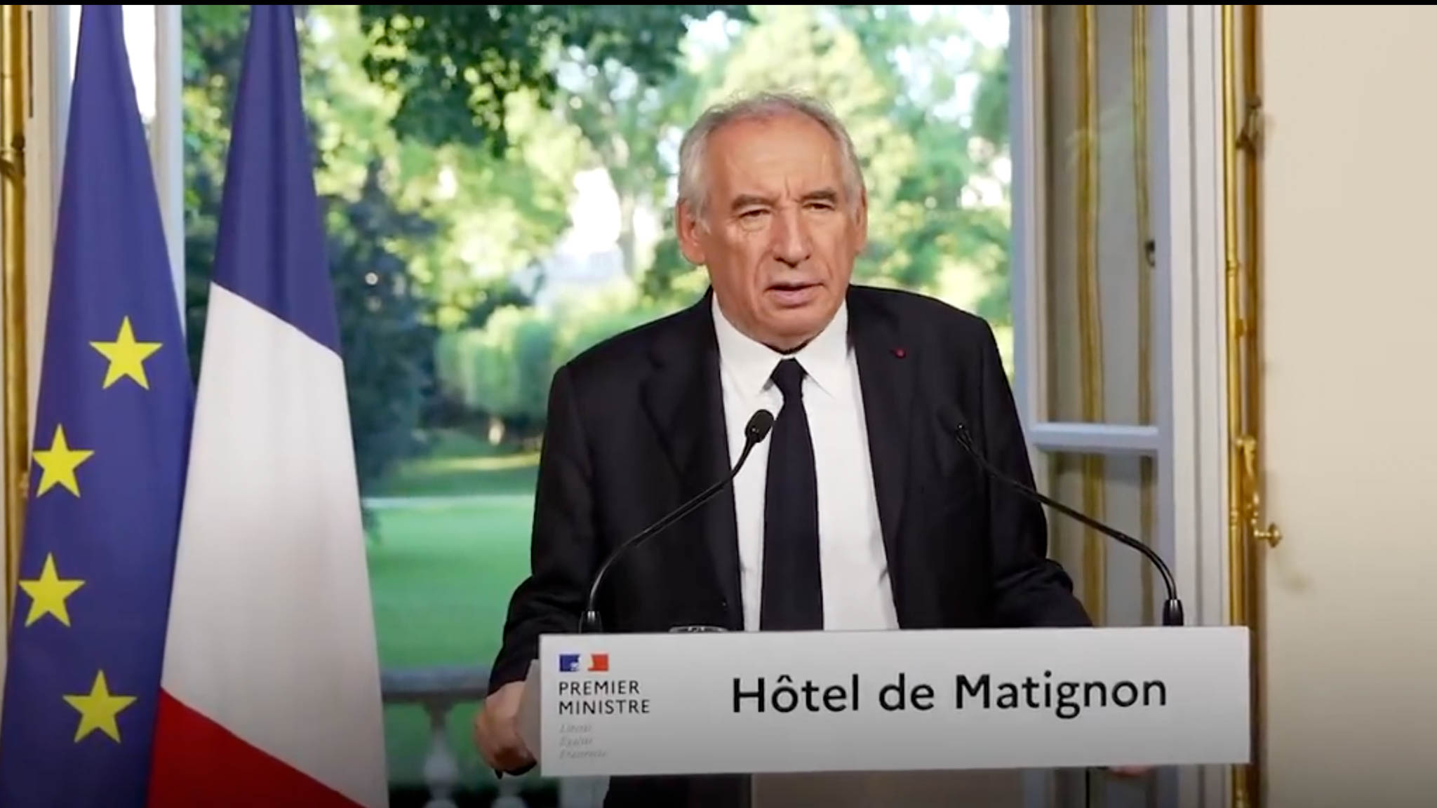 Je ne peux pas accepter sans réagir qu’on se satisfasse d’échouer si près du but François Bayrou - Photo - Press Elysee