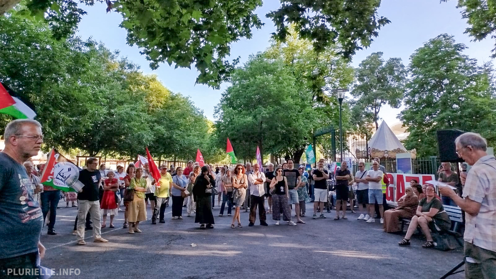Lunel se mobilise pour la Palestine - Photo - Lise Florès