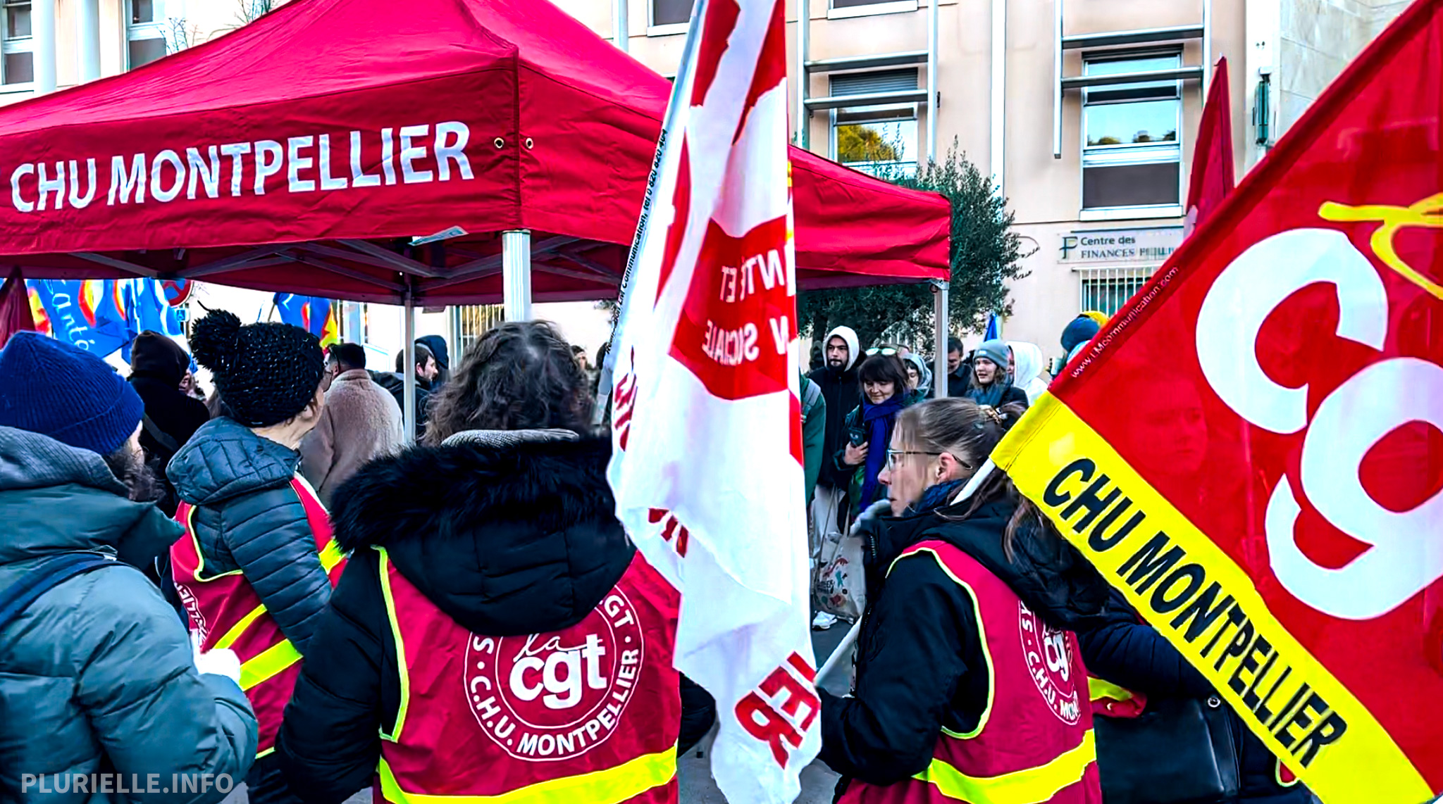 Mobilisation janvier 2025 CHU Montpellier - Photo - Jean-philippe Vallespir