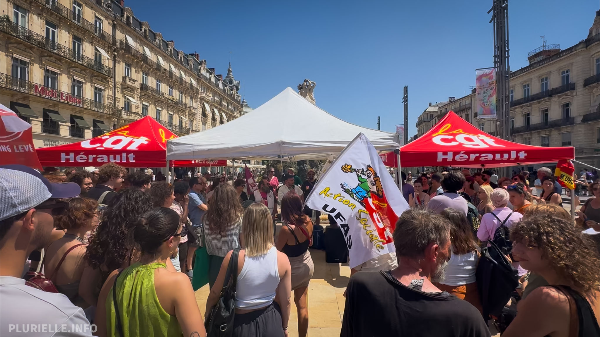 Montpellier Mobilisation secteur Action Sociale 26 juin 2025 - Photo - JPV PLURIELLE INFO