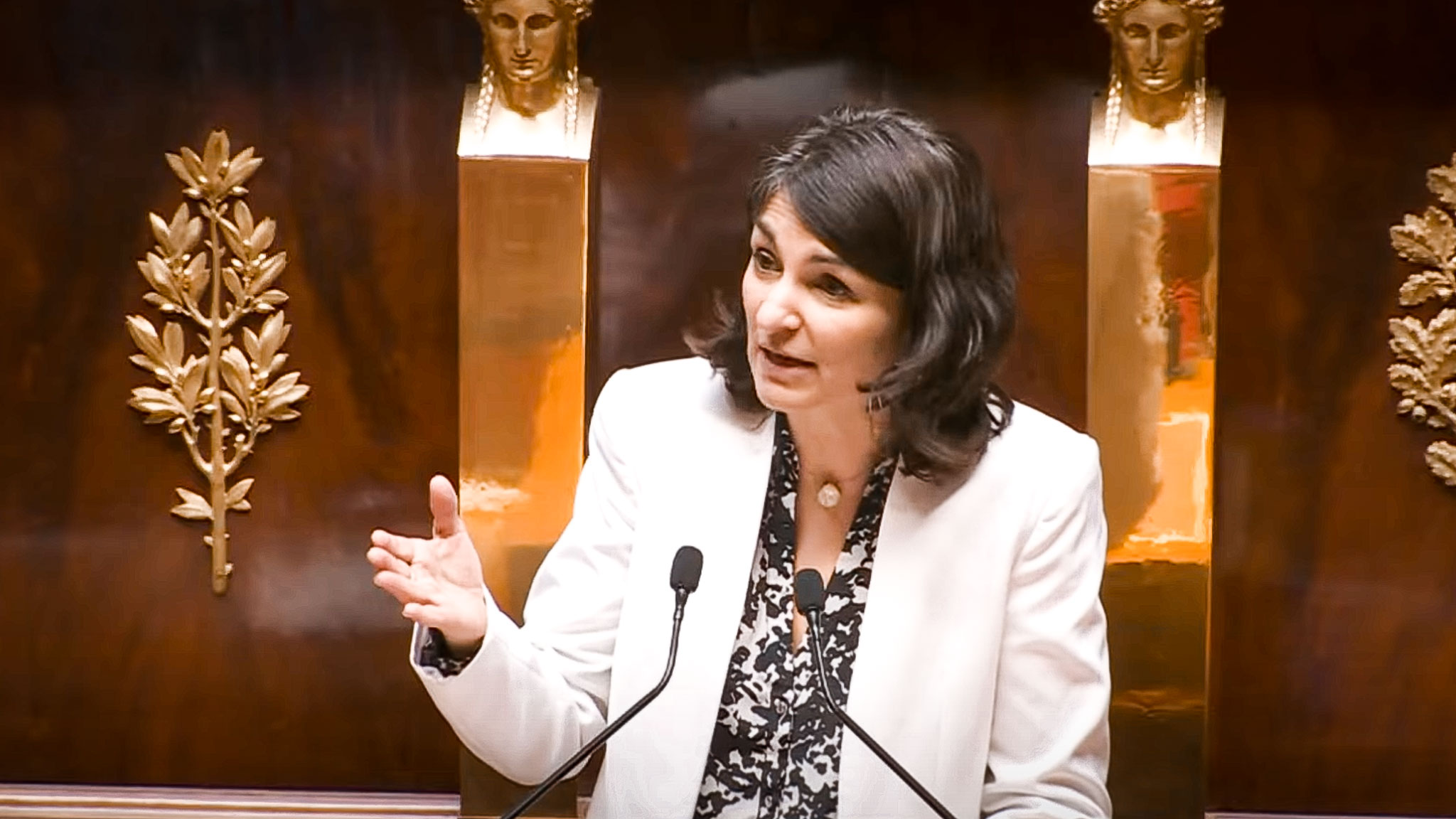 Aurélie Trouvé Présidente de la commission des affaires économiques à l'Assemblée Nationale - Photo - AN DR