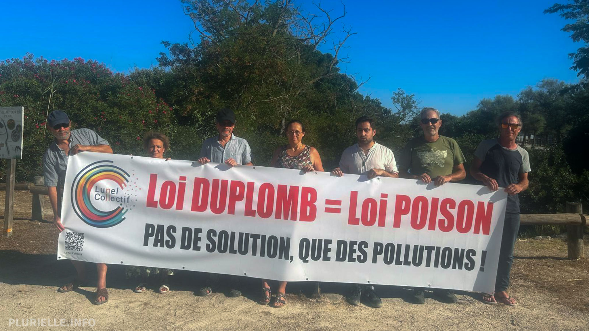 Lunel Collectif mobilisé contre la loi Duplomb - Photo - LF PLURIELLE INFO