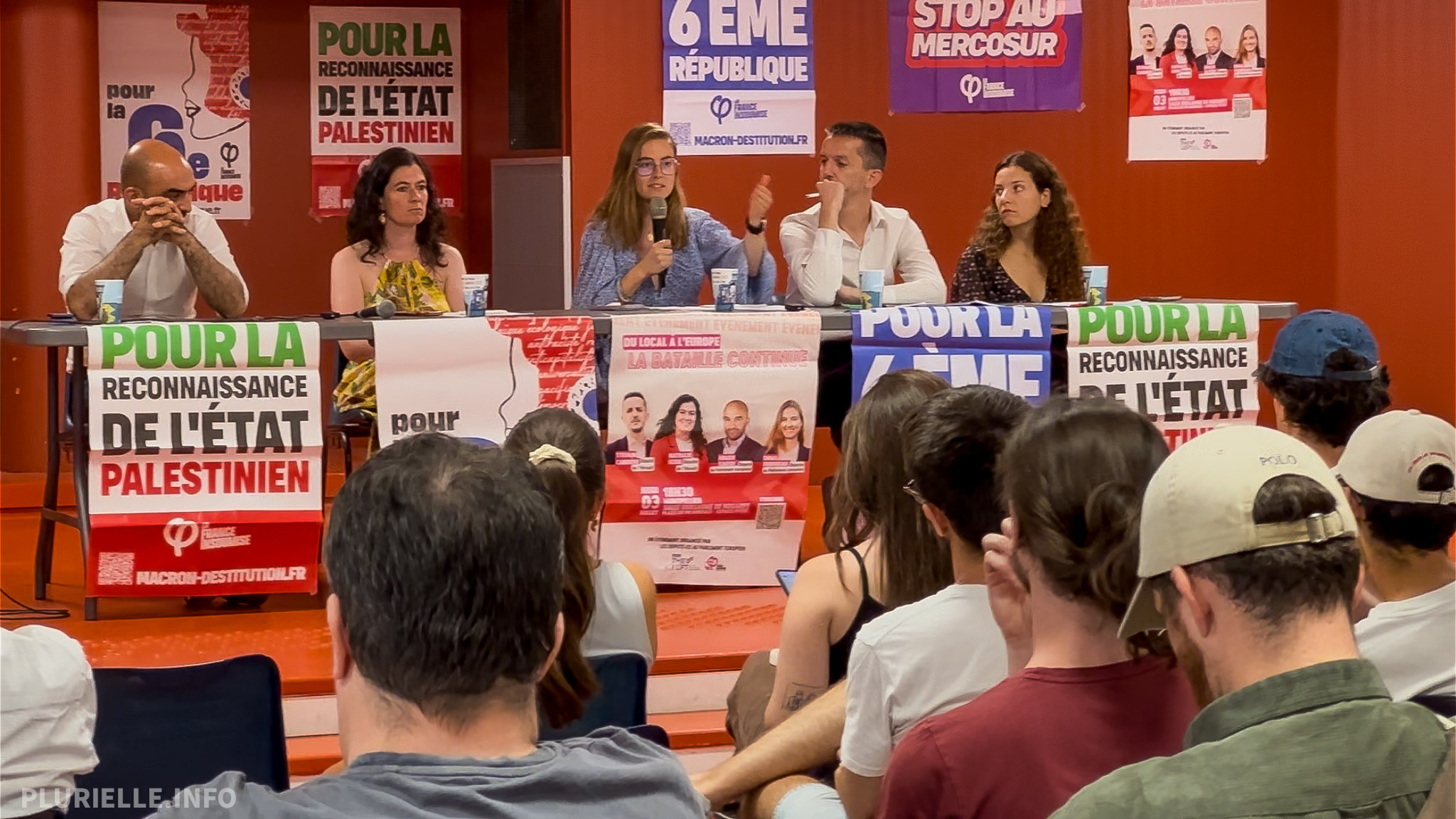 Rencontre avec quatre député·es nationaux et européens insoumis·es - Photo - PLURIELLE INFO