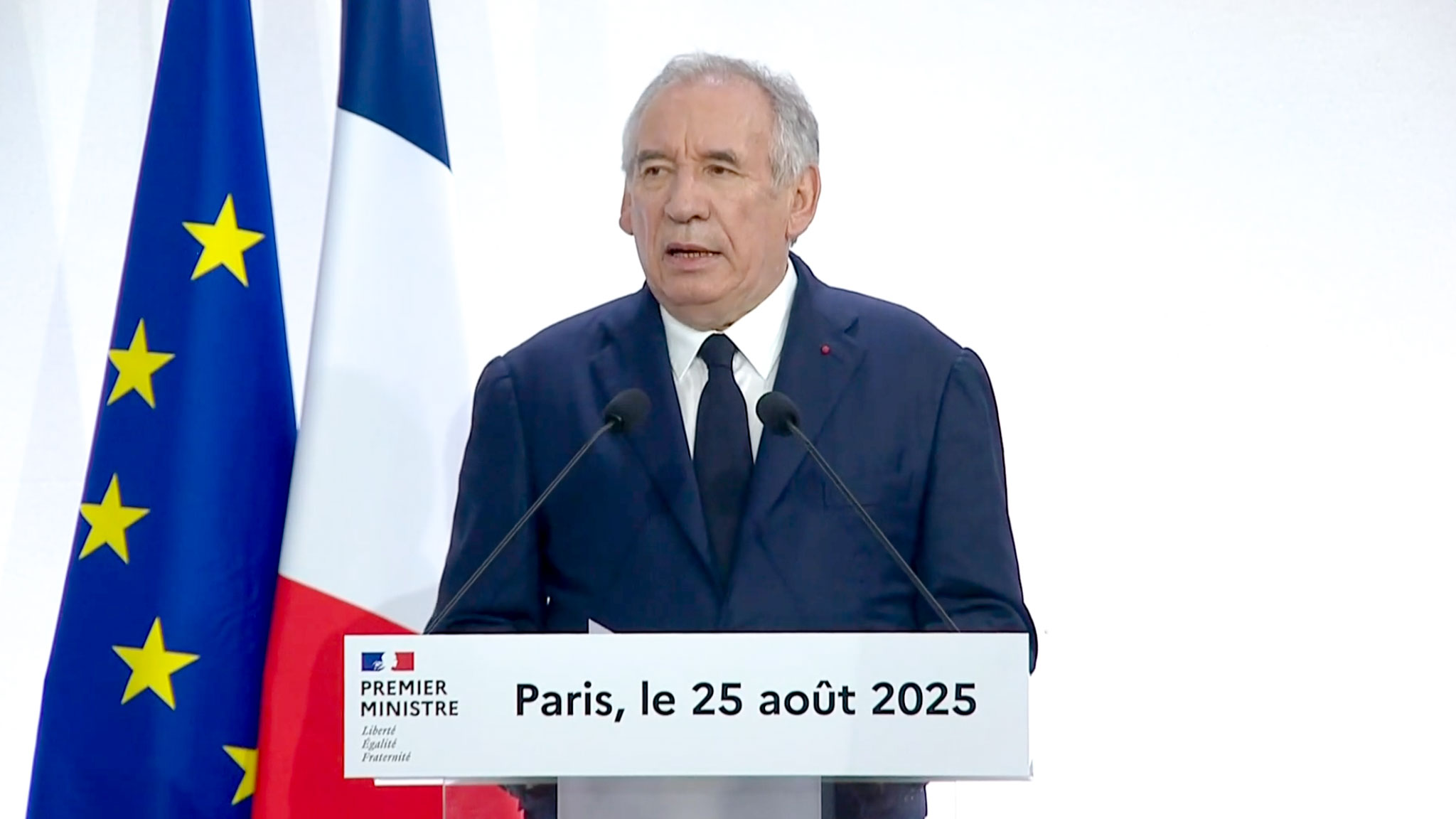 François Bayrou conférence de presse de rentrée - Photo - DR
