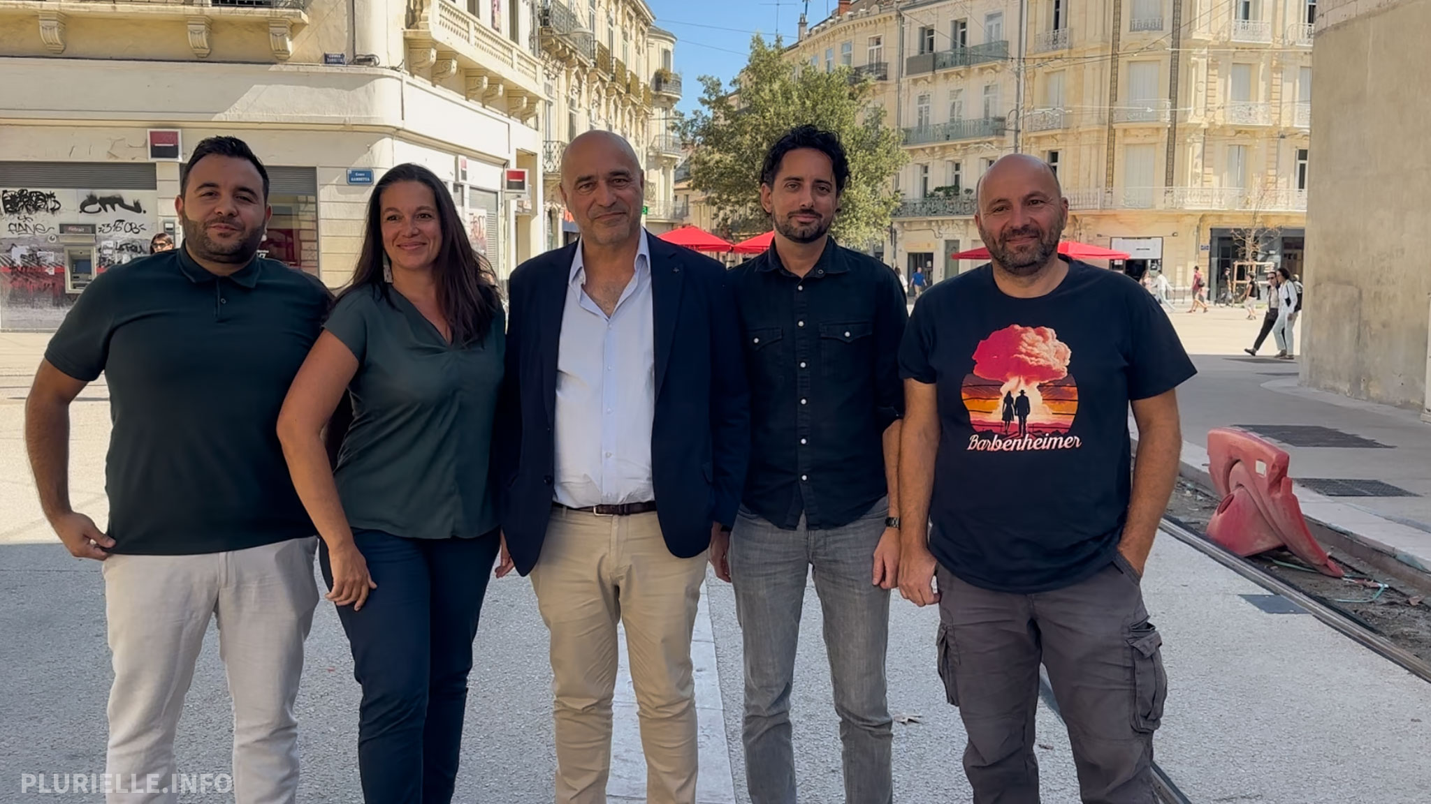 L’alliance des Écologistes Nordine Maktoubi, Coralie Mantion, Jean-Louis Roumégas, Kévin Hoareau, Boris Chenaud - Photo - Jean-Philippe Vallespir