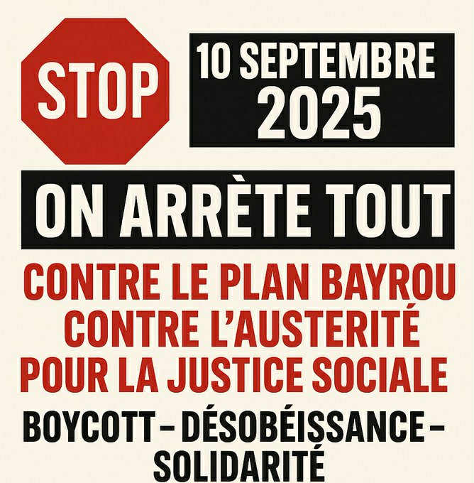 STOP - on arrête tout le 10 septembre