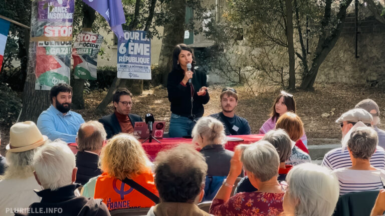 La députée insoumise Aurélie Trouvé à Pézenas : « Pour un nouvel ordre social »