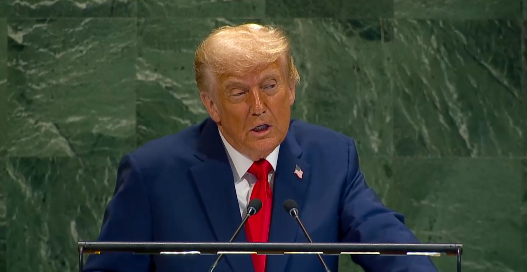 Donald Trump à l'ONU 23 septembre 2025 - Photo - DR ONU