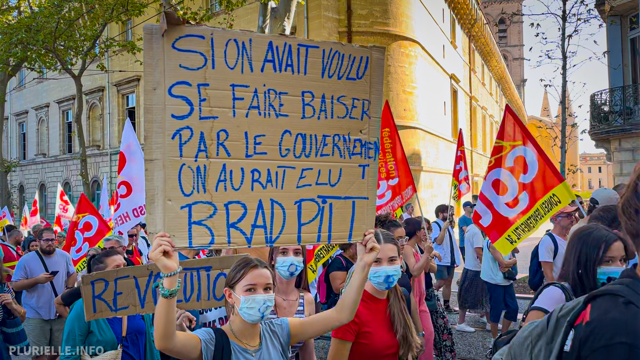 Montpellier grève et mobilisation du 18 septembre 2025 - Photo - PLURIELLE INFO