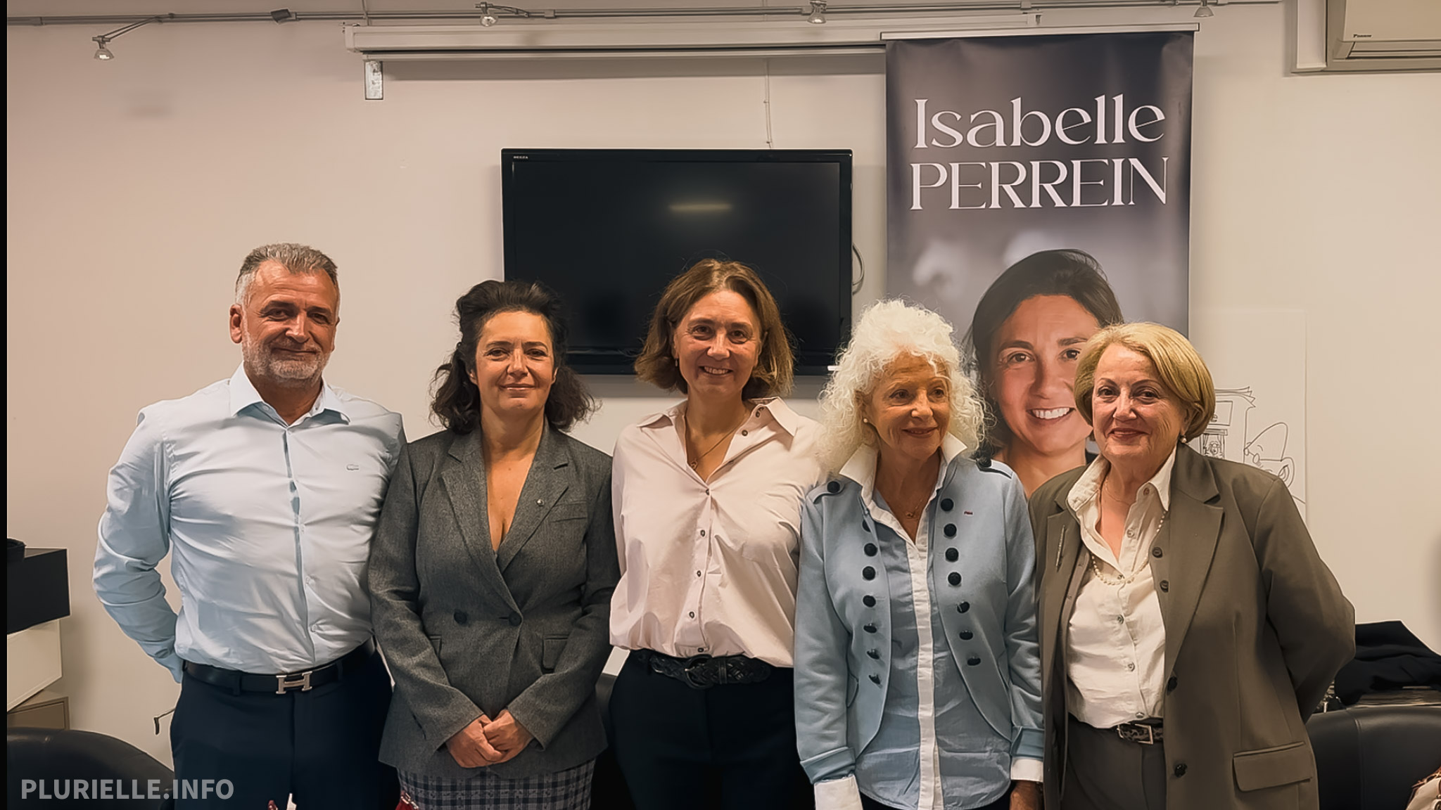Abdel Ameur, Irène Tolleret, Isabelle Perrein, Marie Francalanci, Brigitte Galiana Roussel, conférence de presse Octobre 2025 - Photo - Jean-Philippe Vallespir