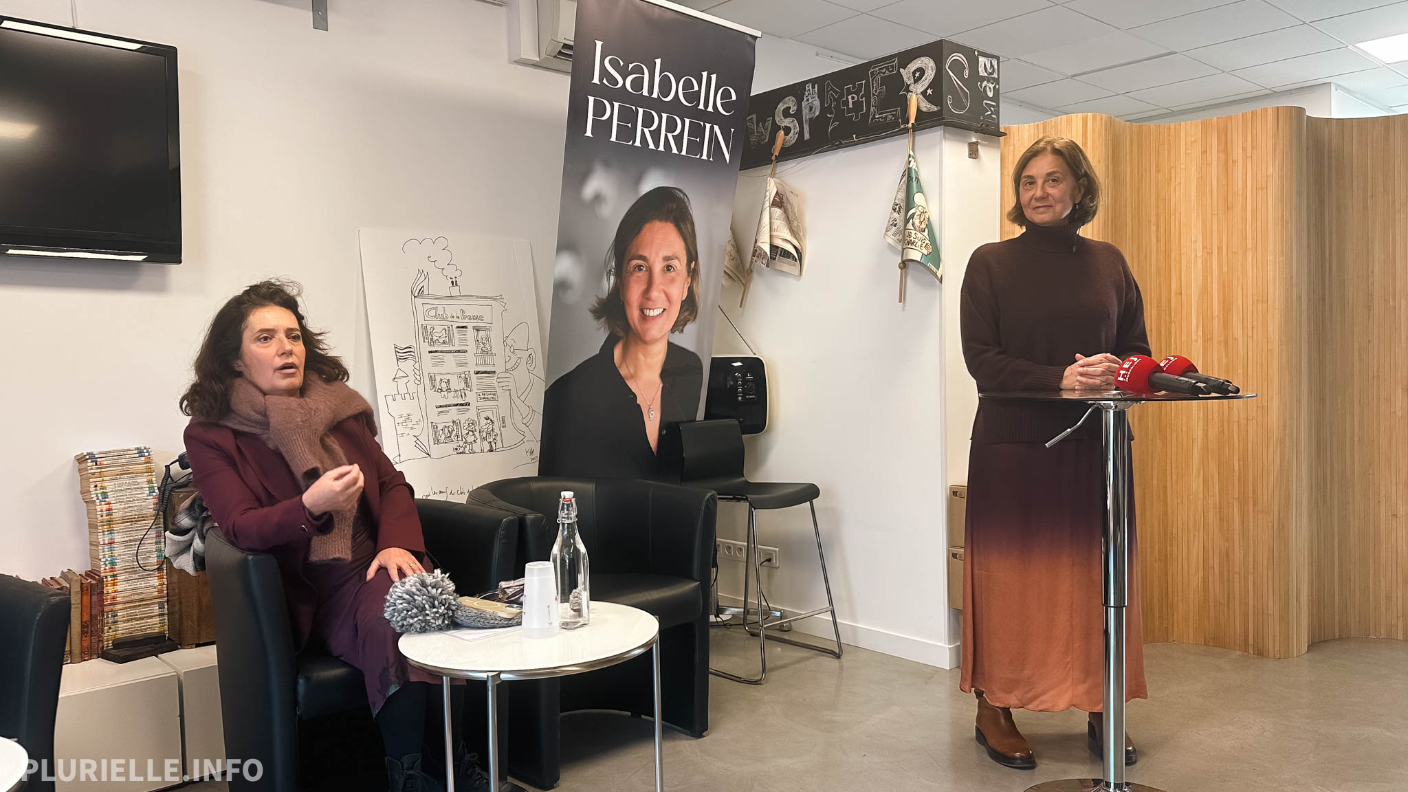 Irène Tolleret et isabelle Perrein conférence de presse novembre 2025 - Photo - Jean-Philippe Vallespir