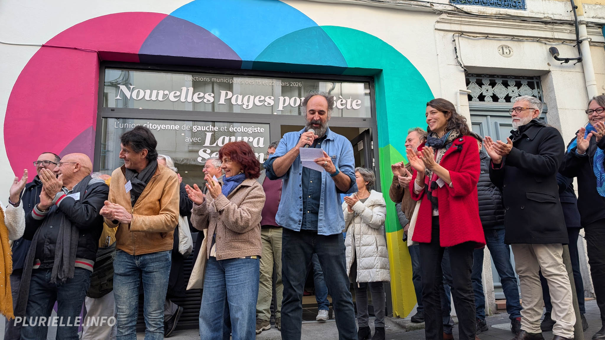 Nouvelles Pages pour Sète inauguration local de campagne - Photo - Isabelle Goutmann