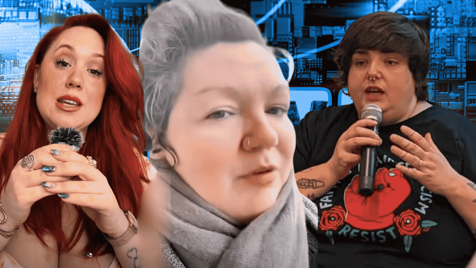 Harmony Albertini , Mathilde et Daria Marx fondatrice de Gras Politique - Photo - LAB_ PLURIELLE INFO