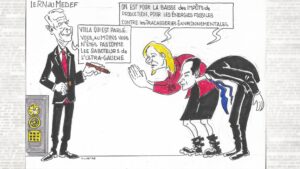Le RN au MEDEF - Dessin - La Vigie Silvestre