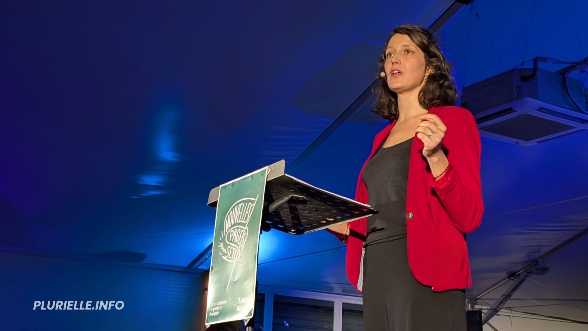 Sète Meeting de Laura Seguin tête de liste Nouvelles Pages - Photo - Isabelle Goutmann