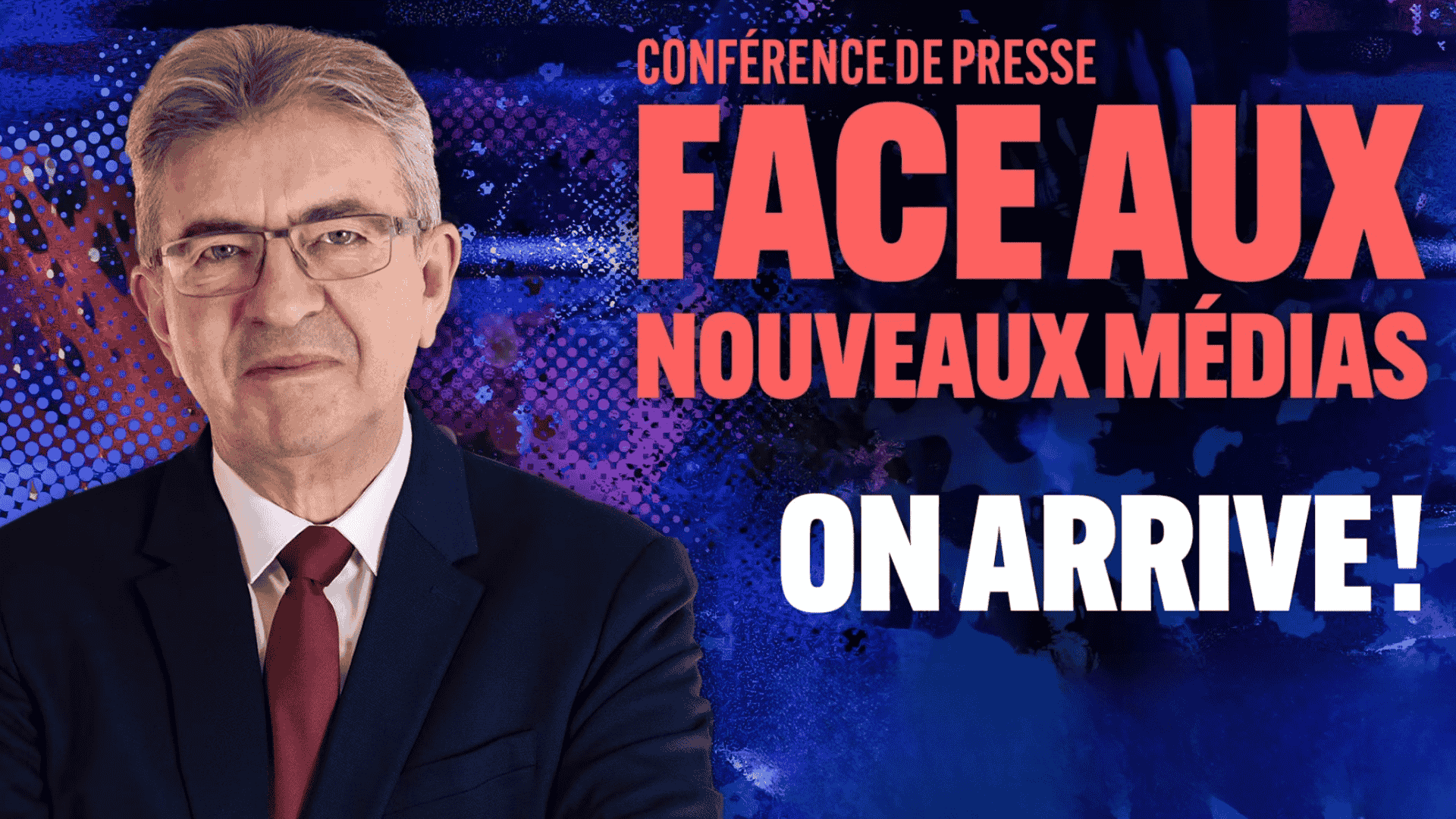 Conférence de presse de Jean-Luc Mélenchon face aux nouveaux médias - Photo - DR YT