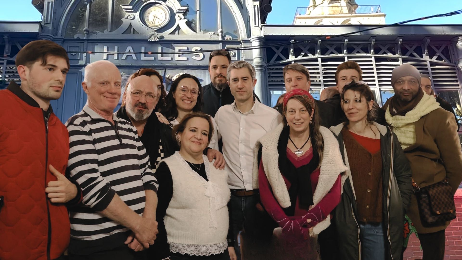 François Ruffin en déplacement dans l'Hérault avec Lise Florès et Lunel Collectif - Photo - LAB_ PLURIELLE INFO
