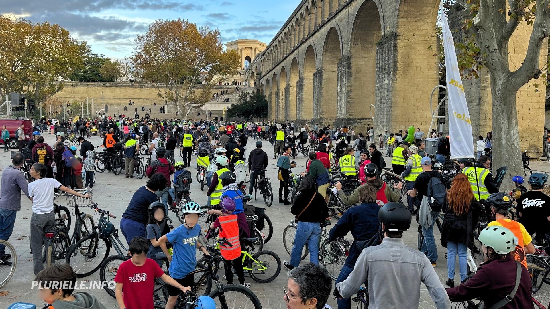 Mobilisation pour les mobilités actives Montpellier novembre 2025 - Photo - PLURIELLE INFO