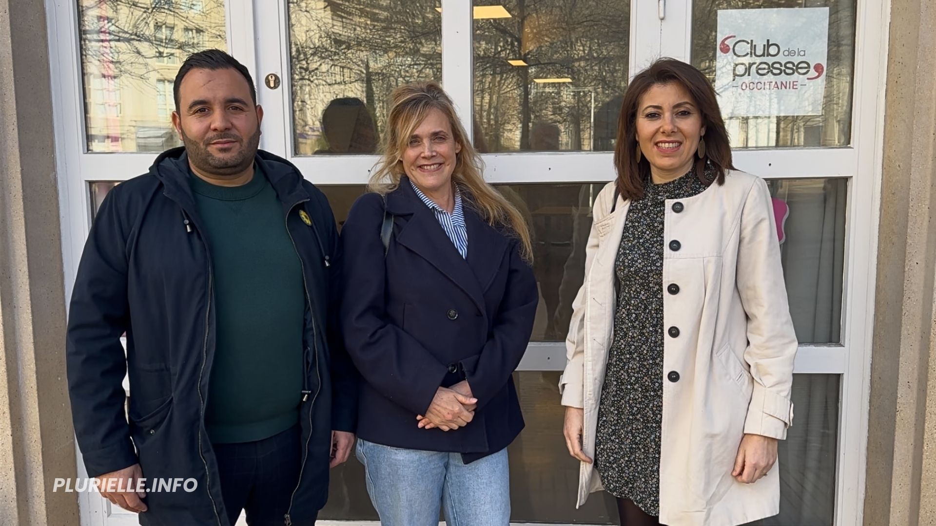 Nordine Maktoubi, Sophie Palumbo, M’barka Boualleg, février 2026 - Photo - JPV PLURIELLE INFO