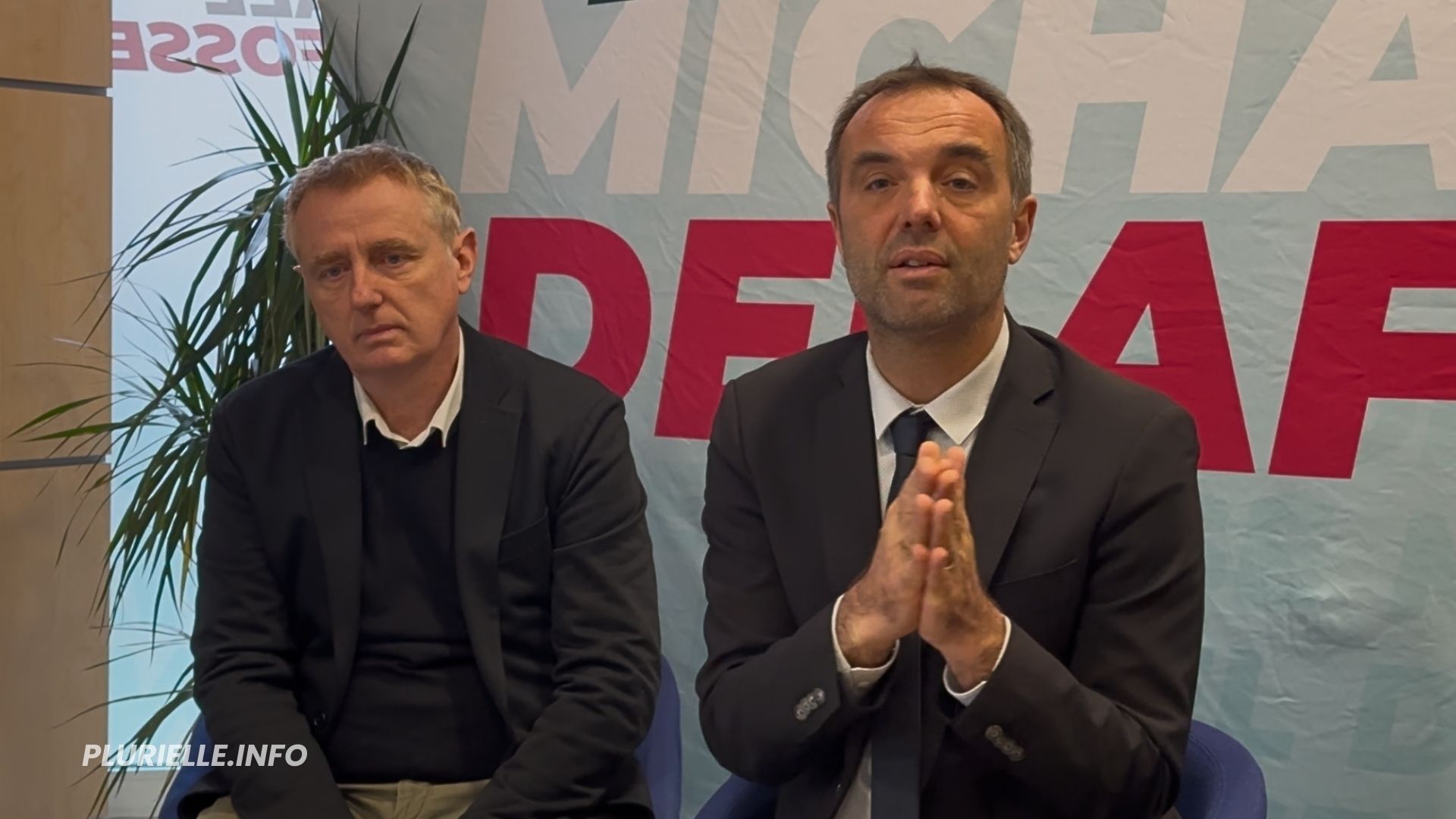 Sébastien Cote et Michaël Delafosse conférence de presse sur la sécurité - Photo - JPV PLURIELLE INFO