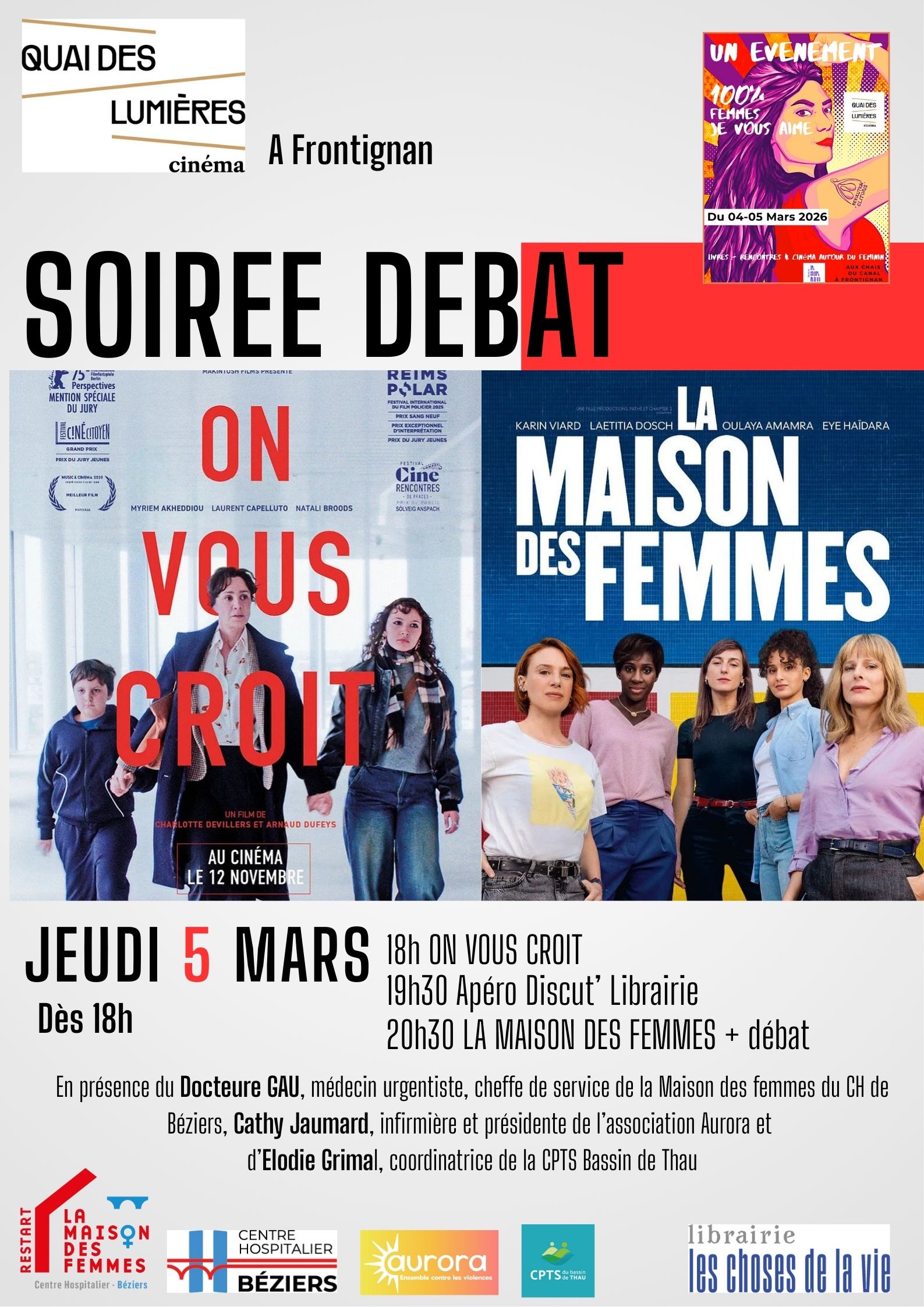 soiree debat 5 mars 2026