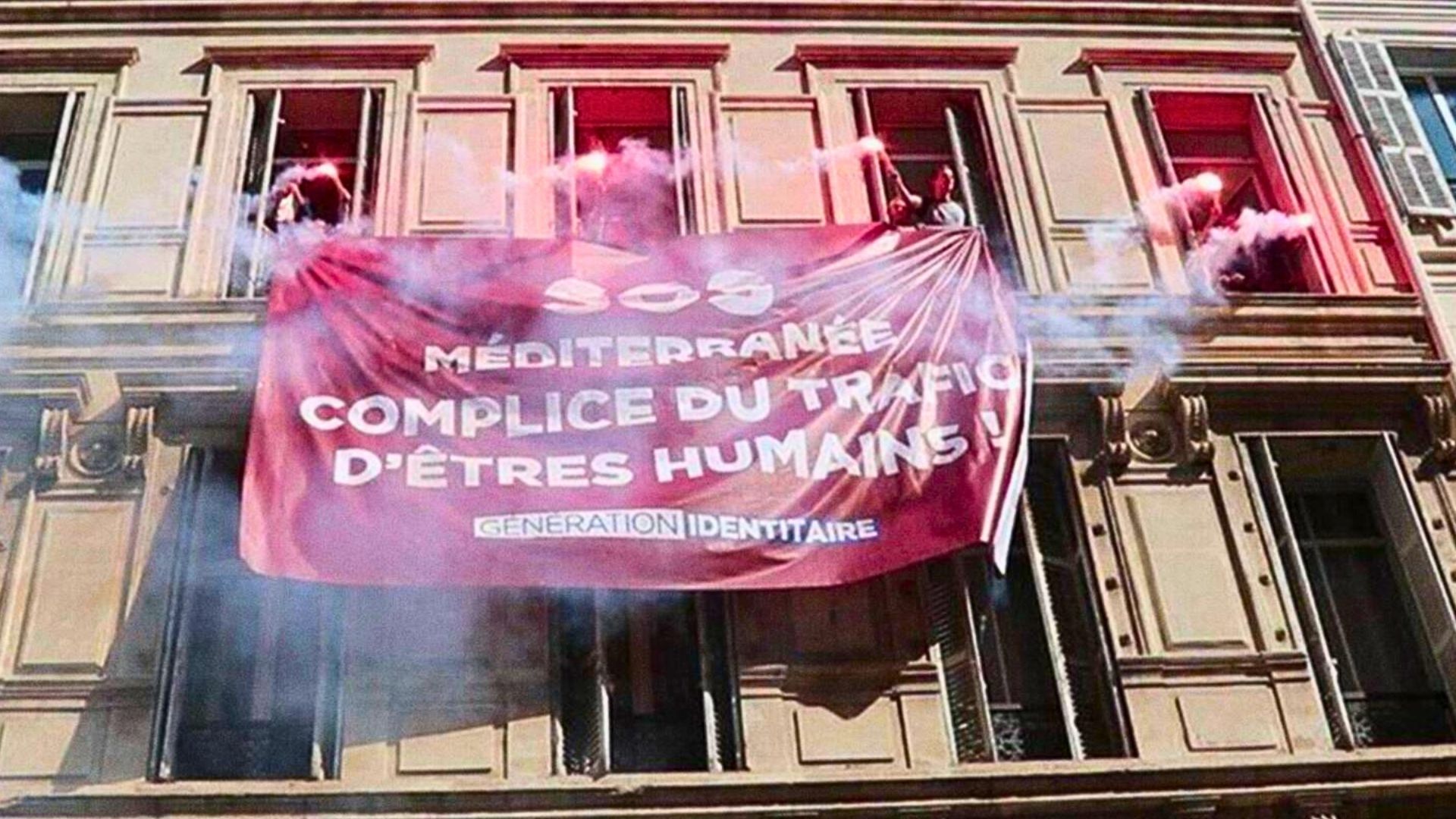 Intrusion du groupuscule Génération identitaire dans les locaux de SOS Méditerranée à Marseille Octobre 2018 - Photo - DR