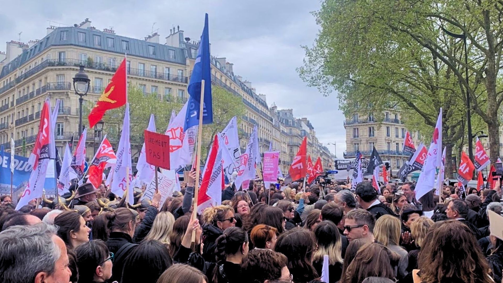 Paris, mobilisation à l'appel du CNB Conseil National des Barreaux - Photo - DR