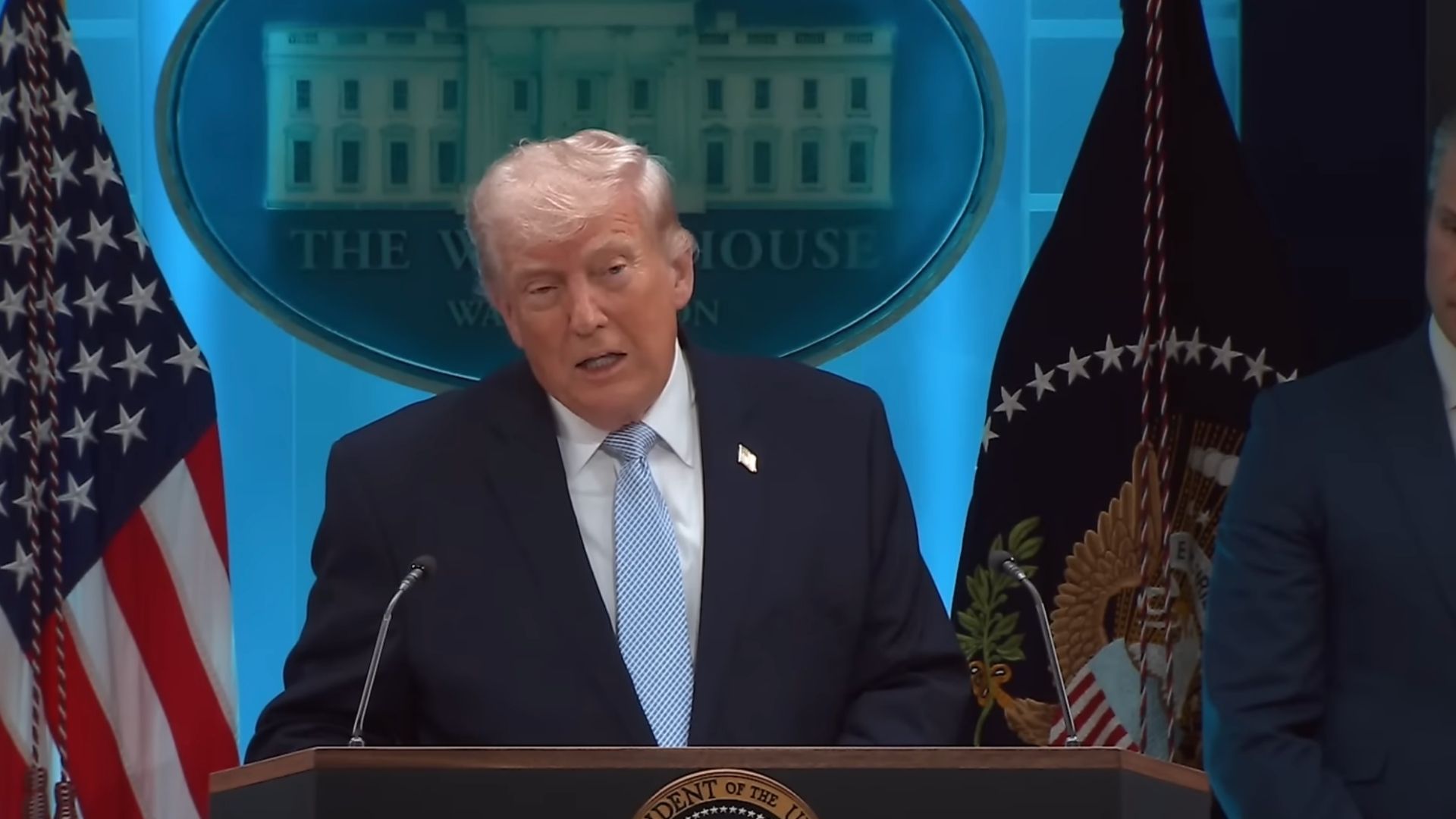 President Trump Holds a Press Conference 6 avril 2026 - Photo - DR White House flux