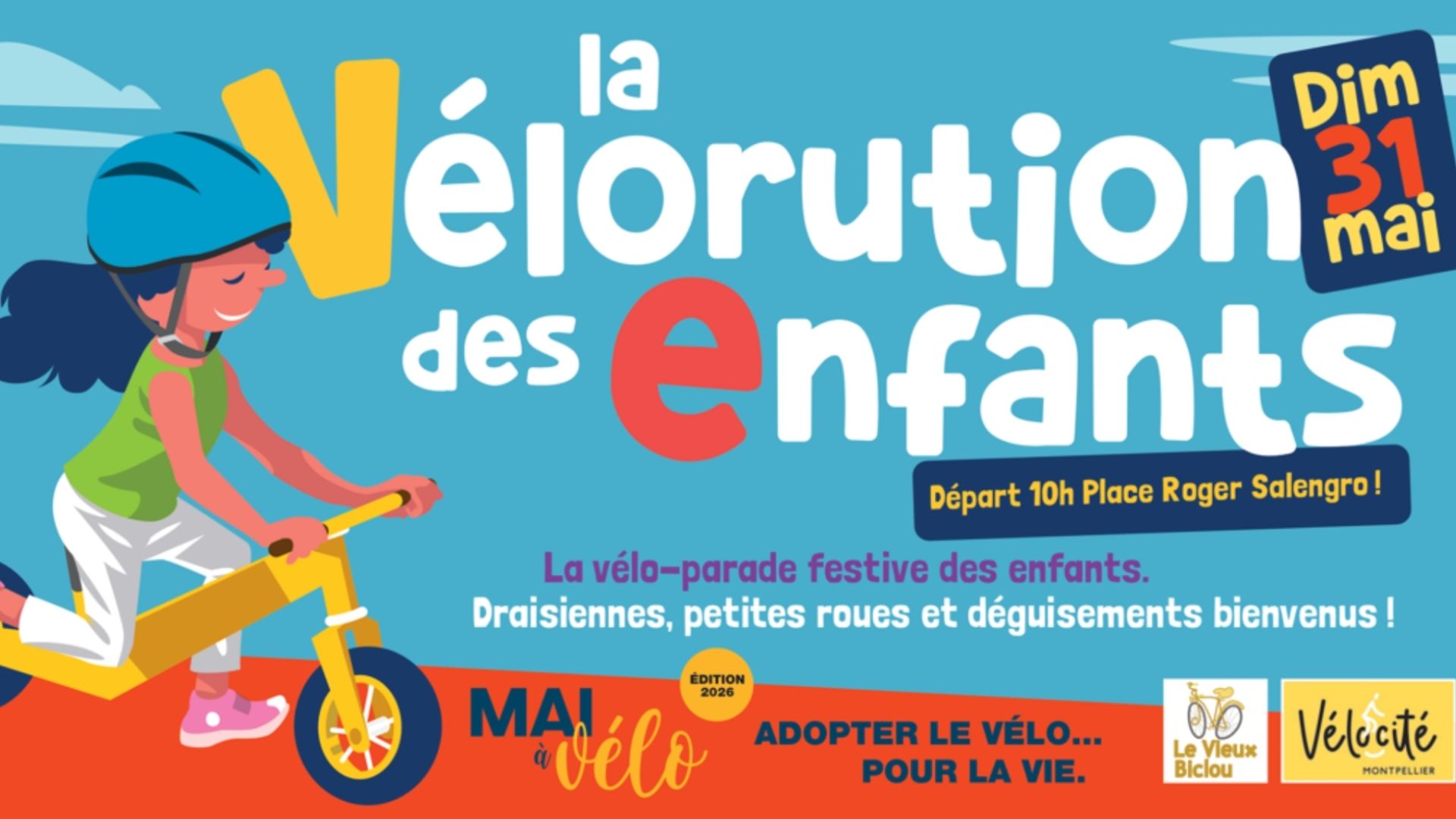 Affiche 2026 La vélorution des enfants
