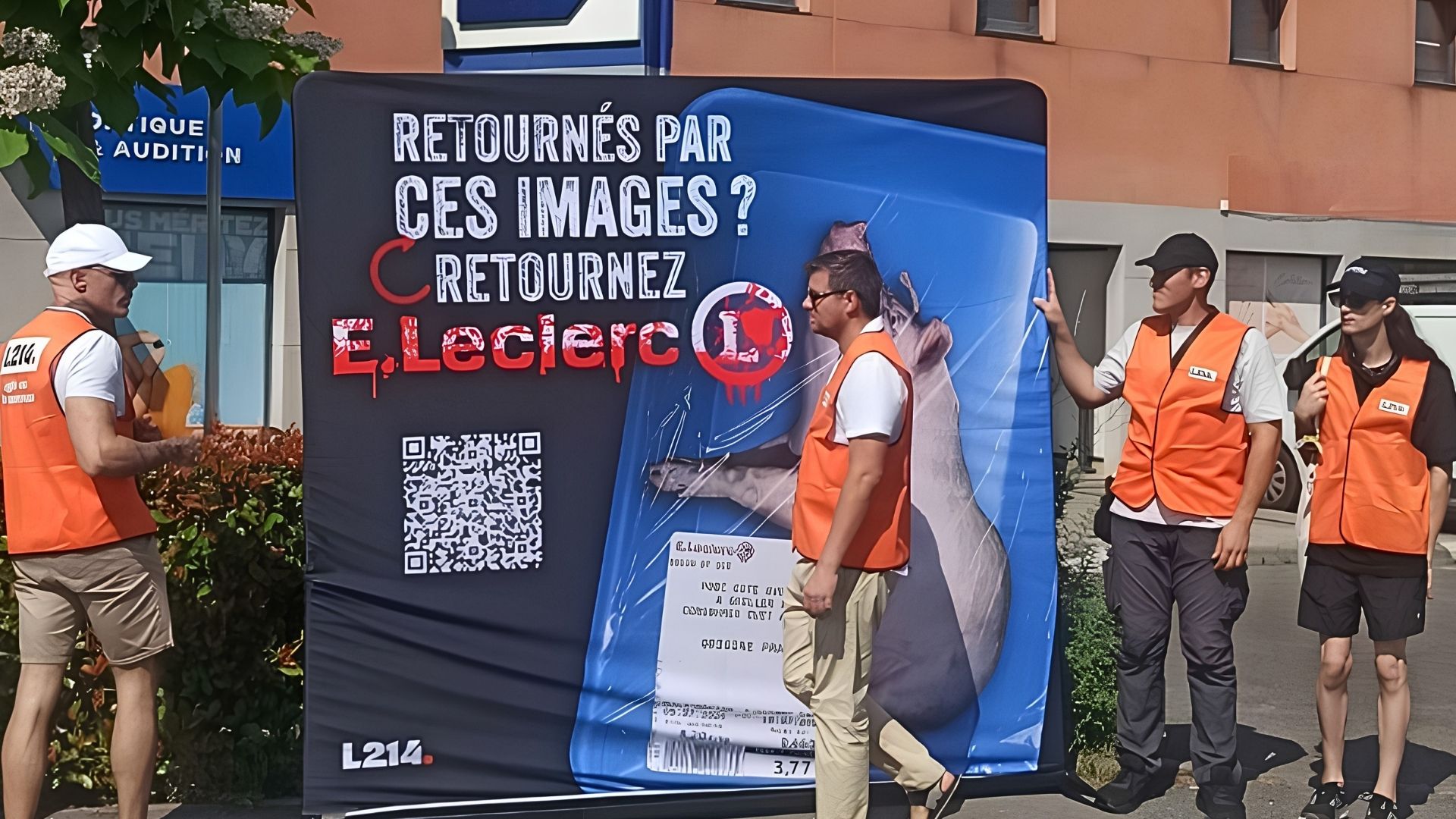 Mobilisation L214 Retournez E Leclerc - Photo - L214 Montpellier