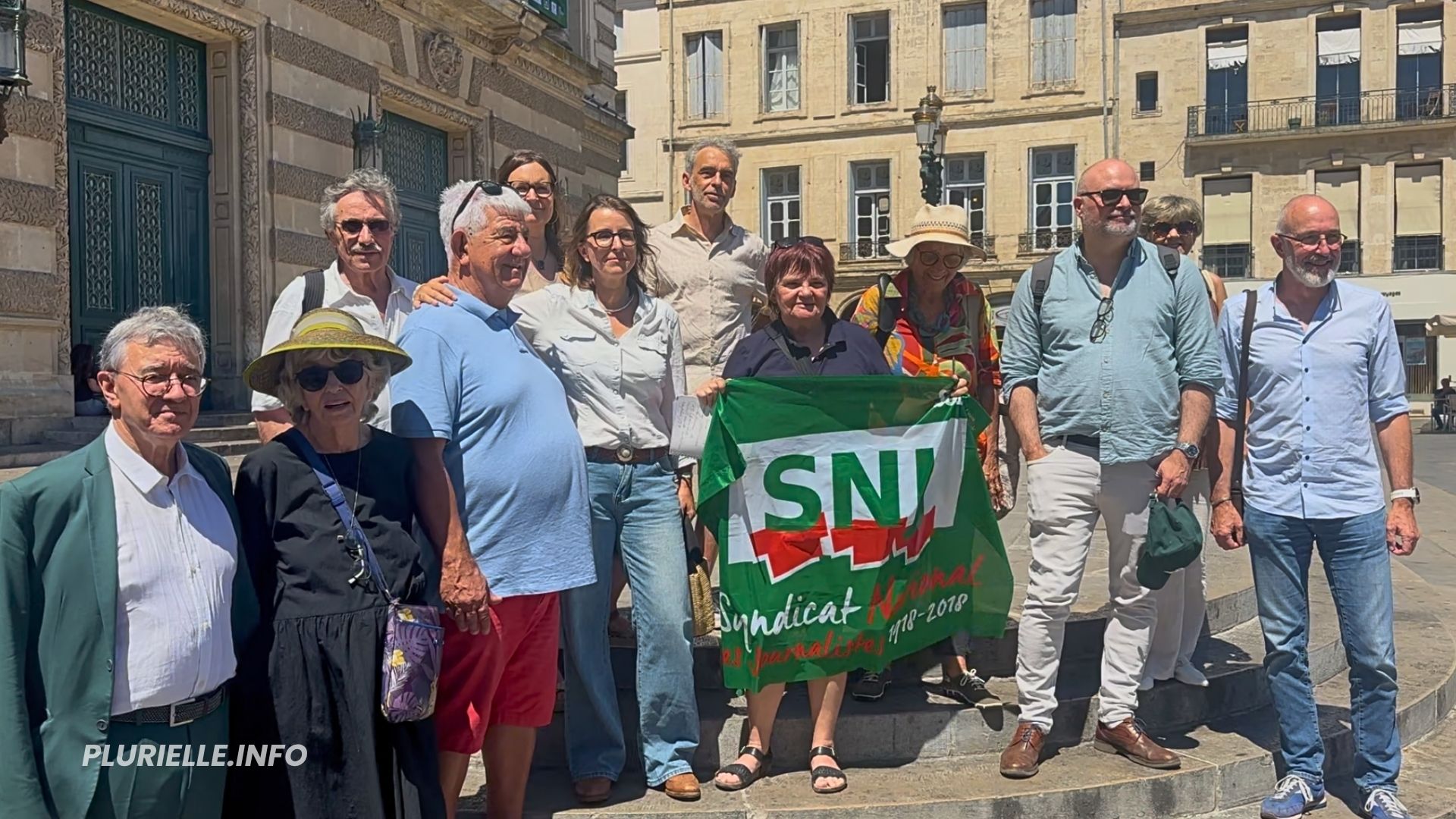 Montpellier rassemblement pour défendre le droit à l’information - Photo - JPV PLURIELLE INFO