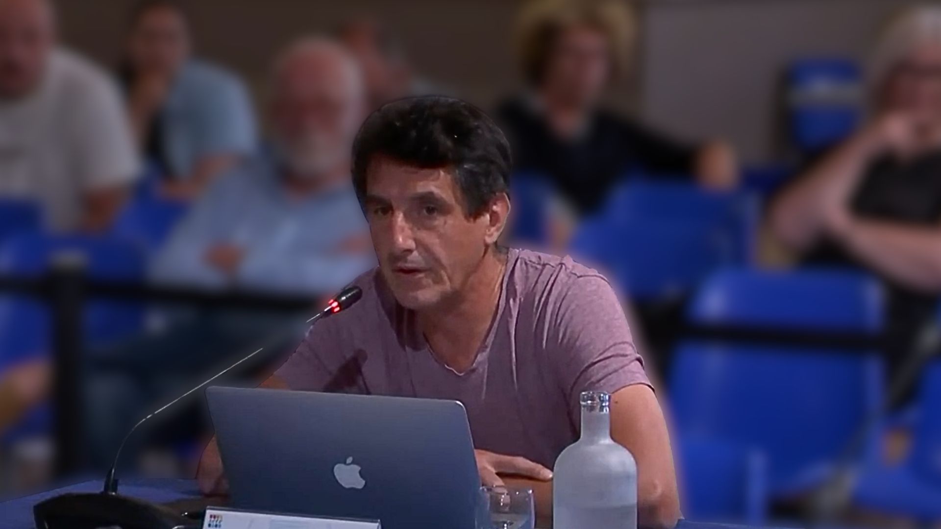 SIlvain Pastor au conseil municipal de Sète le 22 juin 2026 - Photo - DR screen shot CM