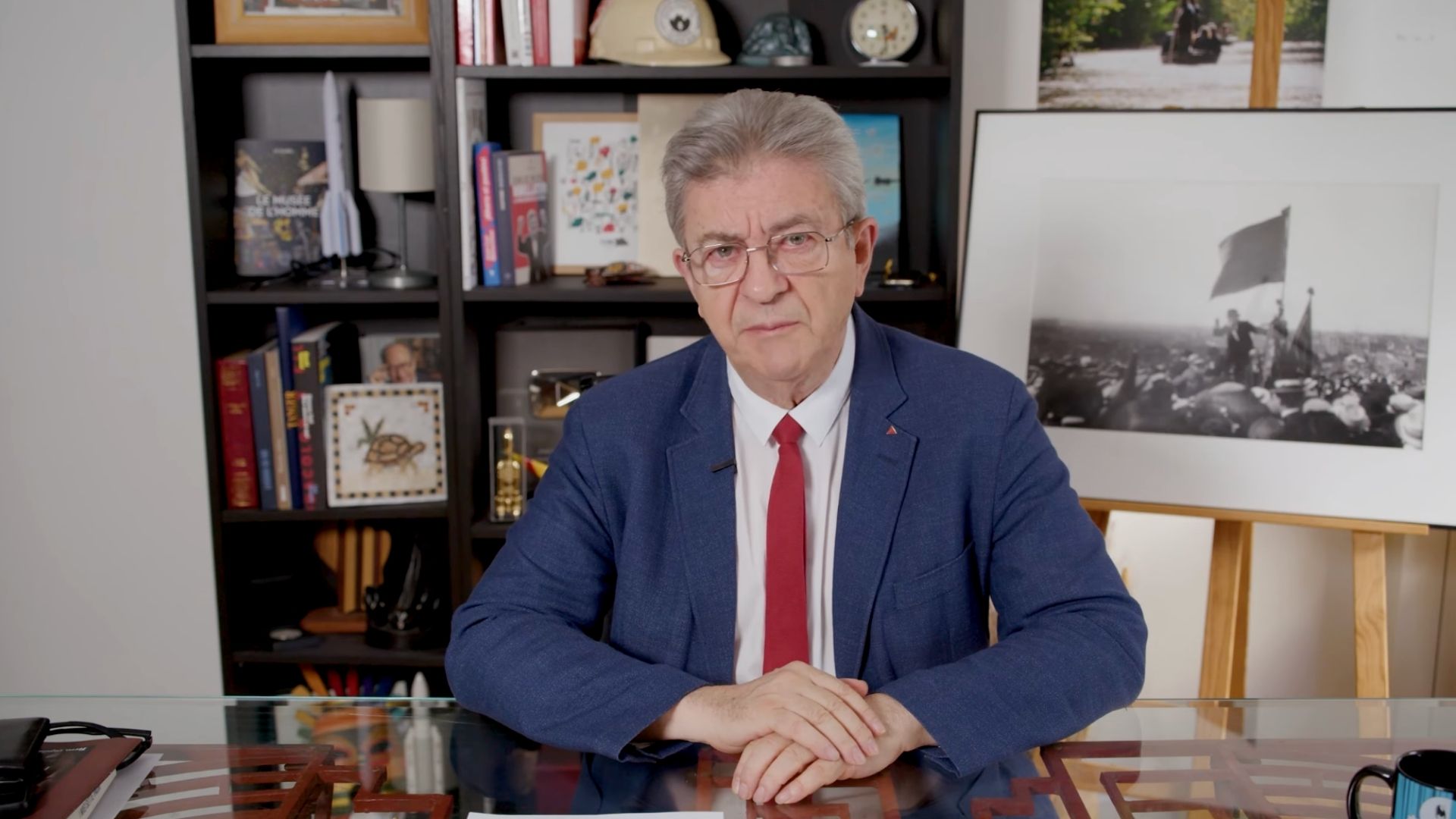 Jean-Luc Mélenchon est intervenu pour réagir au vote du permis de tuer XXL à l'Assemblée nationale, le 7 juillet 2026 - Photo - DR JLM