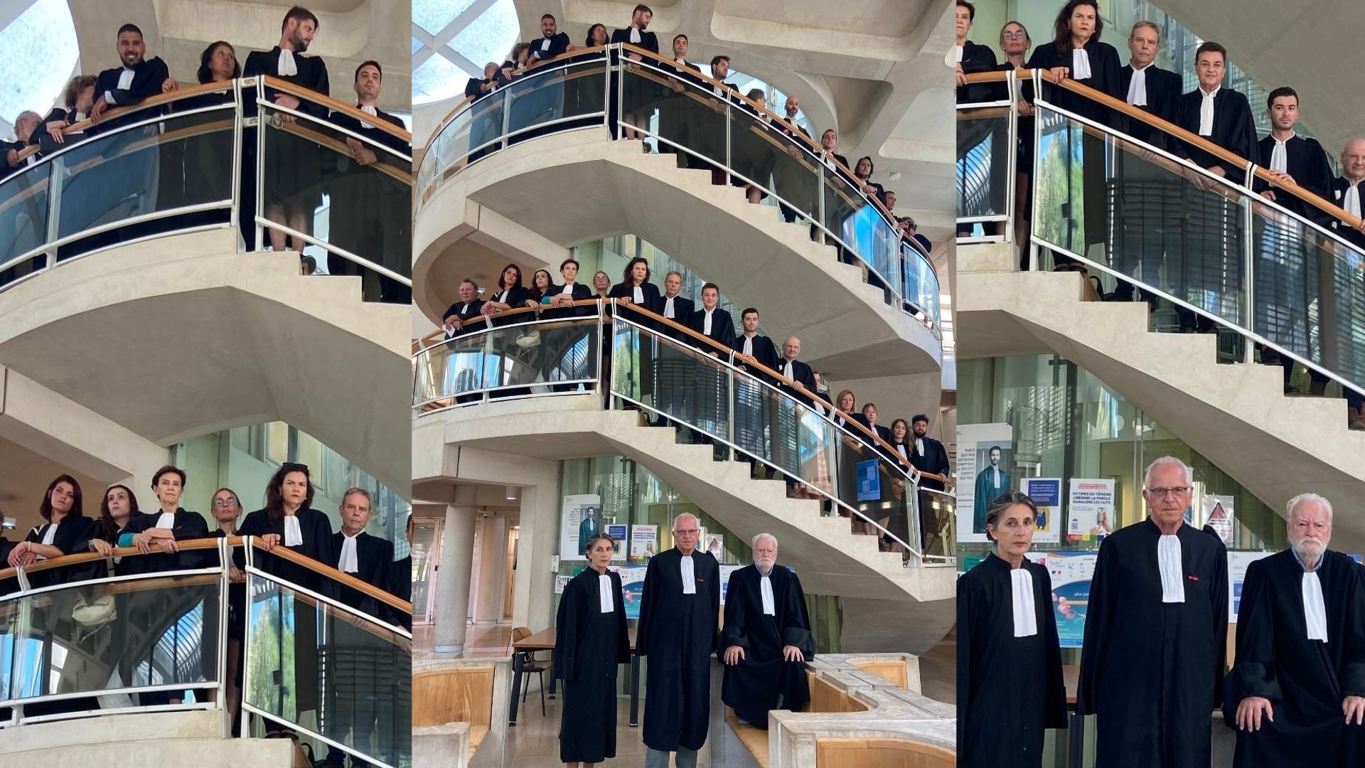 Les avocats du Barreau de Montpellier protestent contre la réforme de la procédure pénale - Photo - DR BM