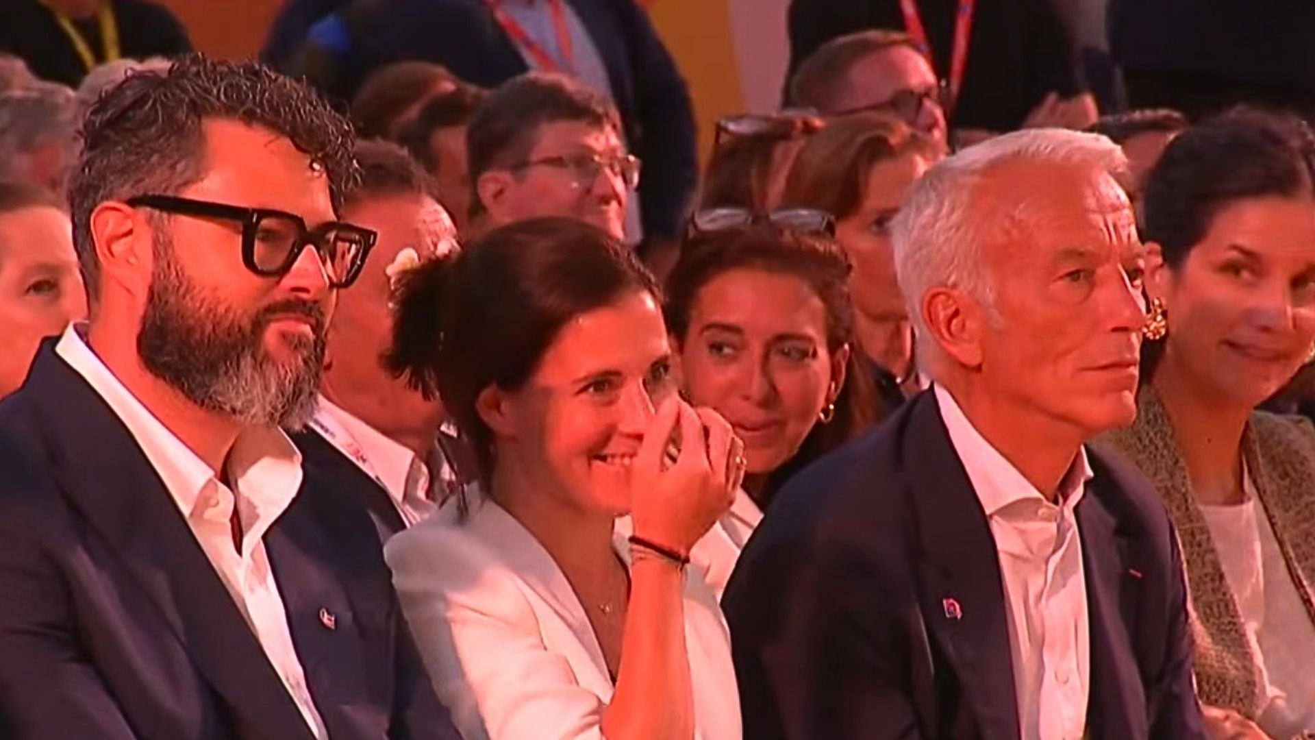 Débat du Medef Patrick Martin et son public à Roland Garros 27 août 2026 - Photo - DR Flux LCI
