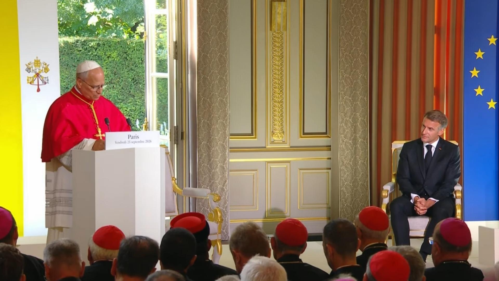 Discours du Pape Leon XIV à l'Élysée septembre 2026 - Photo - DR ELYSEE