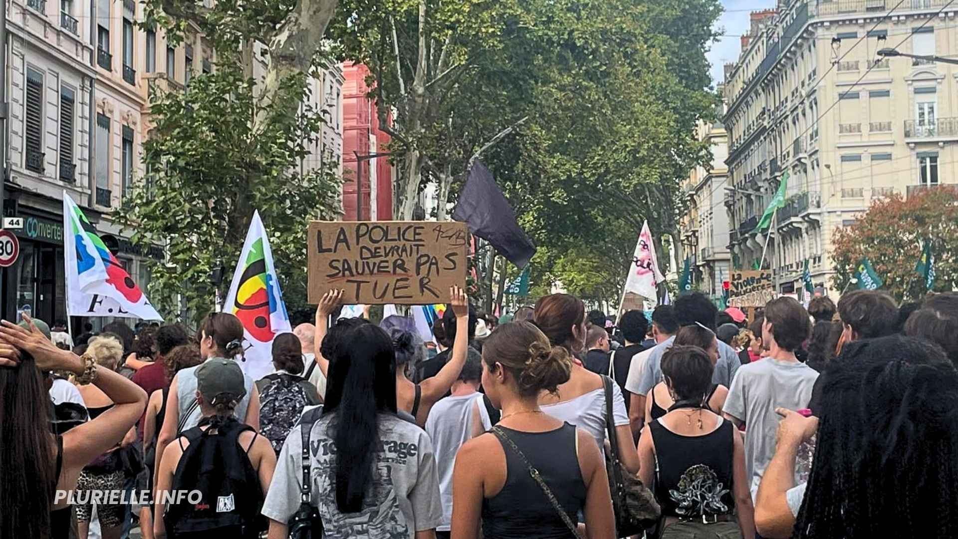 Lyon manifestation du 20 septembre 2026 "la police devrait sauver, pas tuer" - Photo - TGB / PLURIELLE INFO