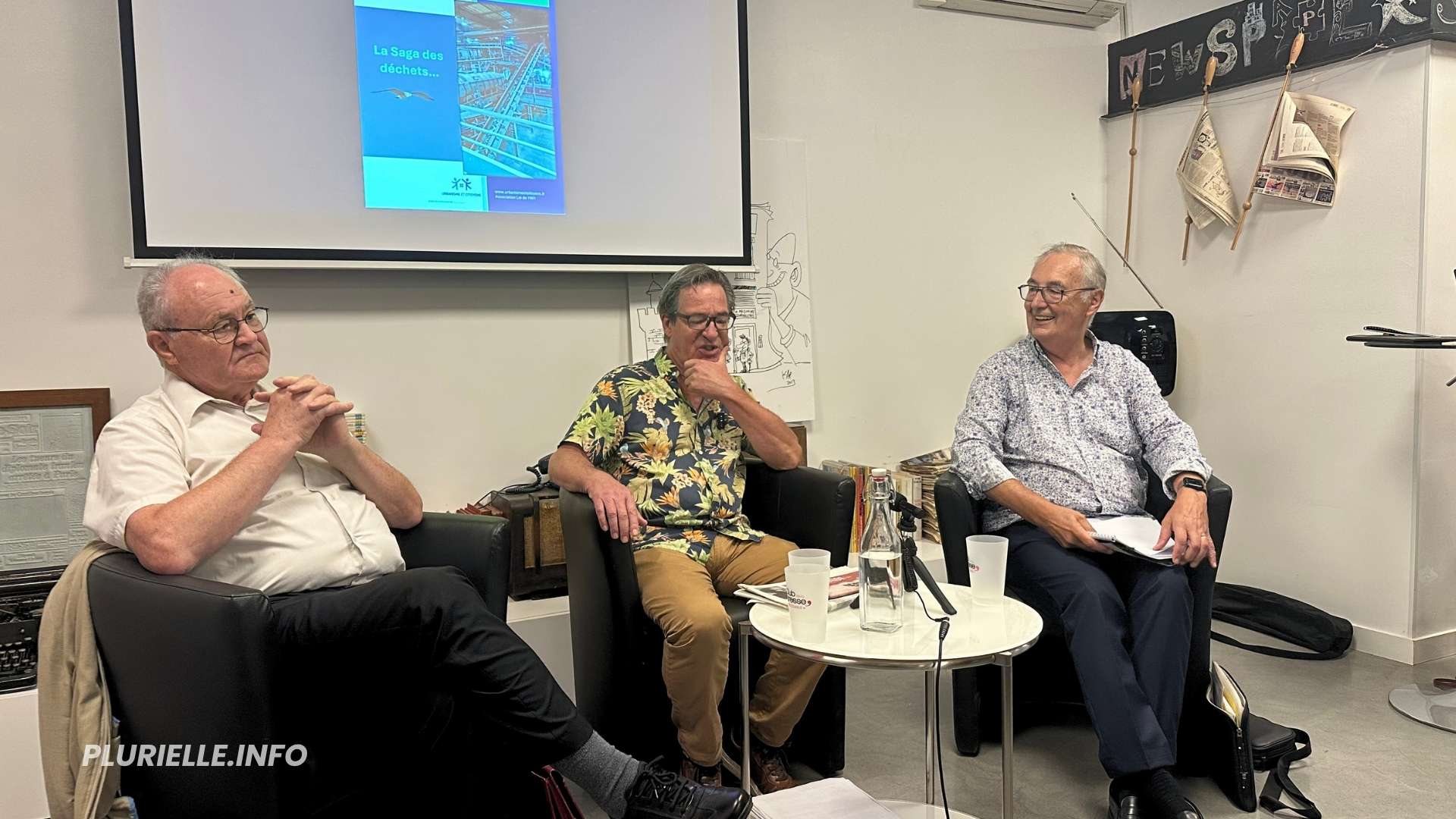 Michel Level, Claude Corbier et Alain Heyraud au club de la presse septembre 2026 - Photo - JPV / PLURIELLE INFO