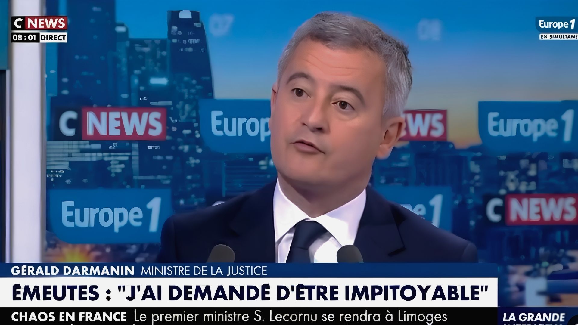 Darmanin "j'ai demandé d'être impitoyable" - Photo - Groupe Bolloré