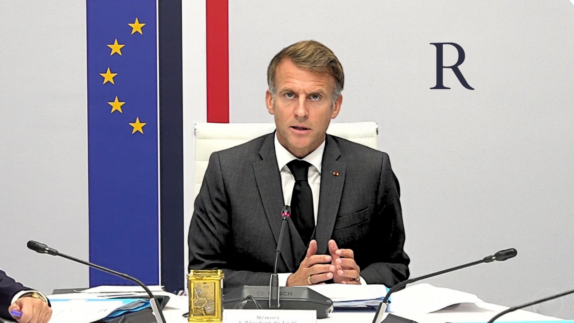 Déclaration du Président Macron à l'issue du Conseil de sécurité - Photo - Élysée octobre 2026