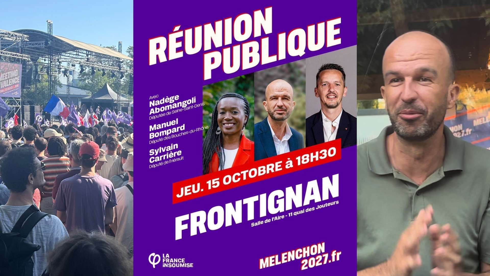 Réunion publique LFI à Frontignan - Photo - PLURIELLE INFO