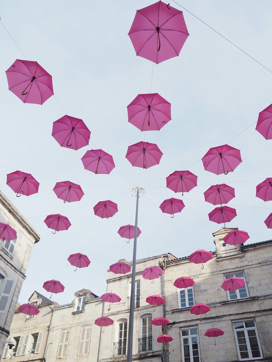 parapluies opération Octobre rose