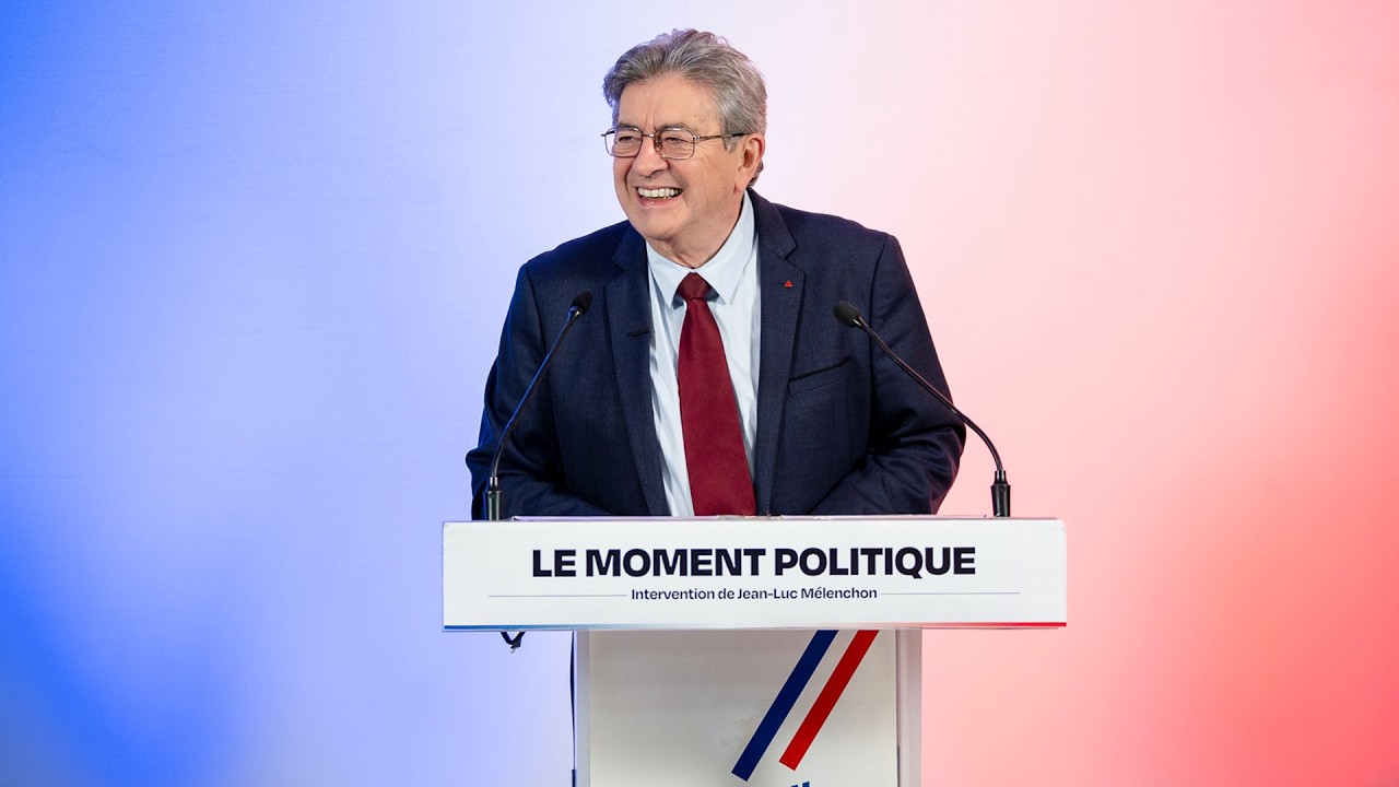 Conférence de Jean-Luc Mélenchon sur le moment politique - Photo - LFI